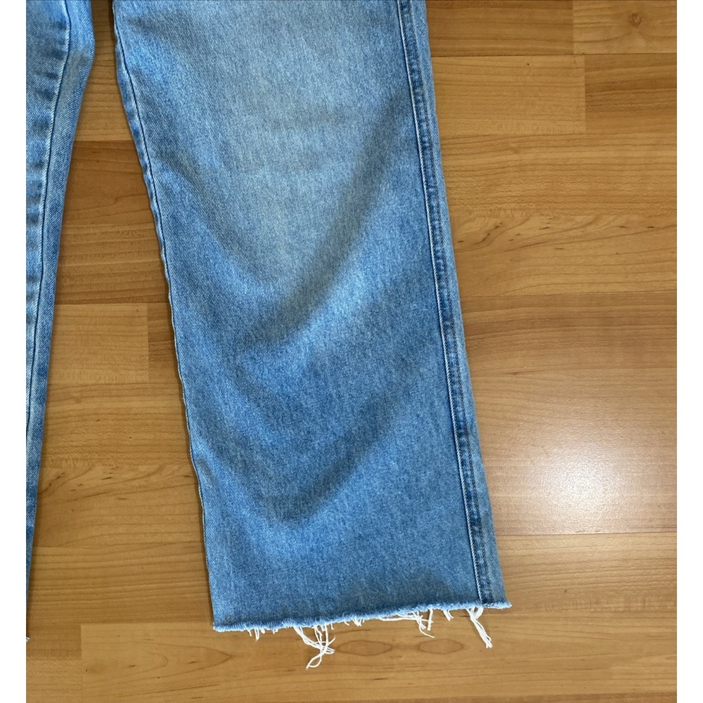 Veronica Beard Jeans Dylan Straight Leg Ankle High Rise Crop Distressed Size 28 - Picture 2 of 10